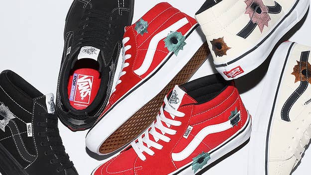 Supreme and Vans have pulled a planned release of bullet hole sneakers in collaboration with Nate Lowman, presumably in response to several mass shootings.