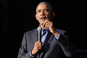 Barack Obama speaks at the Obama Foundation Community Event