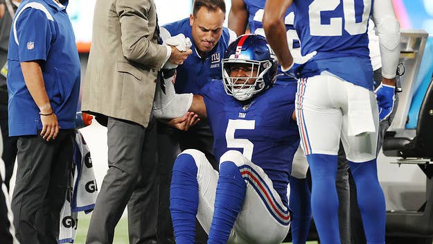 New York Giants rookie Kayvon Thibodeaux, the No. 1 pick in the 2022 NFL Draft, will miss some time after suffering a sprained MCL on Sunday.