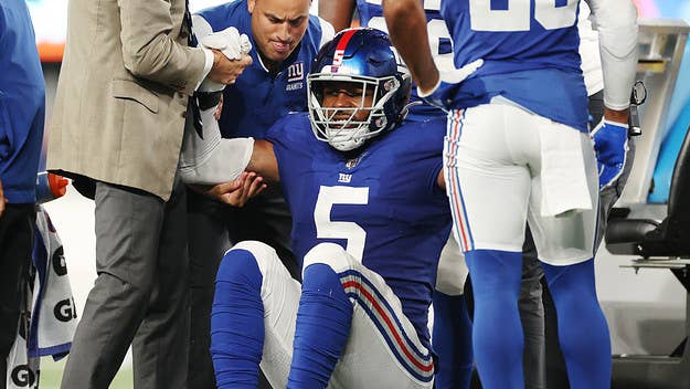 New York Giants rookie Kayvon Thibodeaux, the No. 1 pick in the 2022 NFL Draft, will miss some time after suffering a sprained MCL on Sunday.