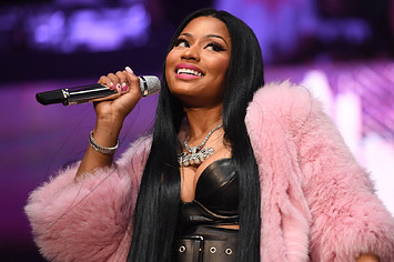 Nicki Minaj performs onstage at Hot 107.9 Birthday Bash: Pop Up Edition