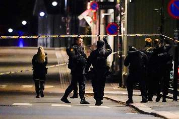 Photograph of Norway police at scene