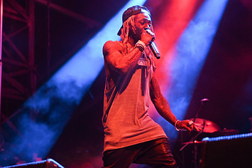Photograph of Lil Wayne performing