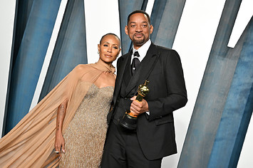 Jada Pinkett Smith and Will Smith at Oscars party