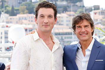 Miles Teller and Tom Cruise attend premiere of 'Top Gun: Maverick'