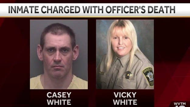 Casey White, who escaped an Alabama prison, has been charged in the death of Vicky White, the unrelated corrections officer who helped him flee.