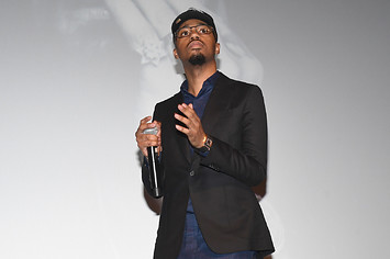 Metro Boomin speaks onstage during 'Uncut Gems' premiere in 2019