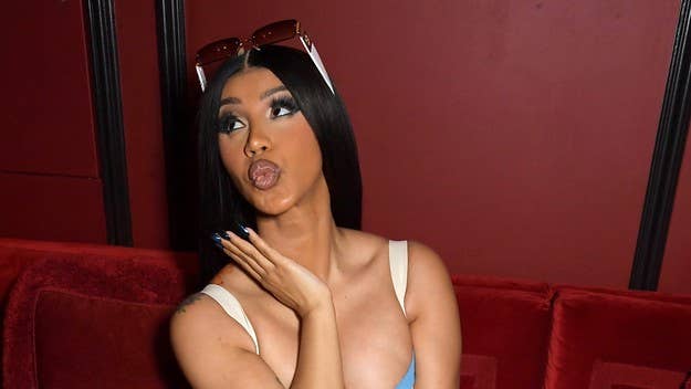 The 29-year-old rapper was filmed getting the ink earlier this week. It's still unclear what it says, as Cardi has yet to share a close-up with fans.