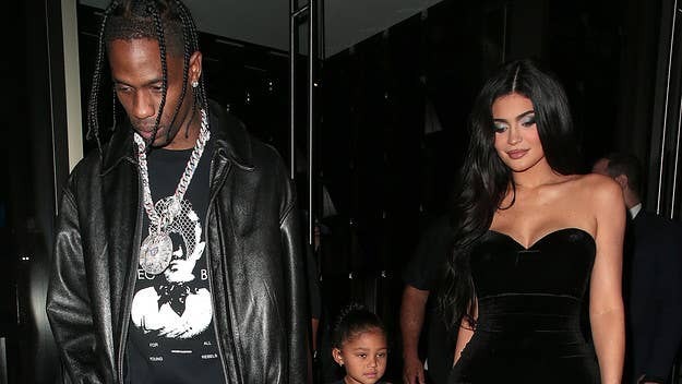 Kylie Jenner and daughter Stormi are in London to support Travis Scott ahead of the rapper's first concerts since the Astroworld Festival tragedy.