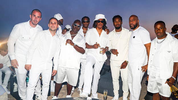 Michael Rubin once again celebrated Fourth of July weekend with a star-studded party with guests/performers including Drake, Jay-Z, Lil Baby, and Travis Scott.