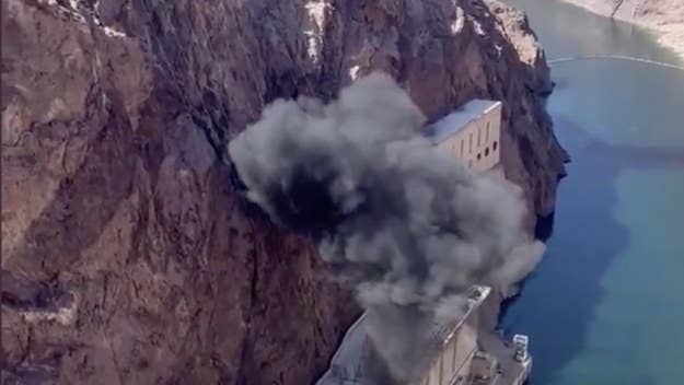A transformer at the Hoover Dam caught fire on Tuesday morning, leading to an explosion that cued an emergency response from a group of Nevada firefighters.
