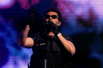 The Weeknd performs on the Coachella stage during the 2022 Coachella