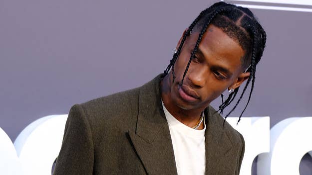 Travis Scott was listed on the lineup for the event in a DJ capacity. However, he ultimately got on the mic for excited fans, as seen in footage.