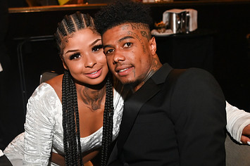 Blueface and Chrisean Rock attend Hollywood Unlocked Impact Awards