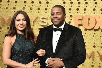 Christina Evangeline (L) and Kenan Thompson attend the 71st Emmy Awards