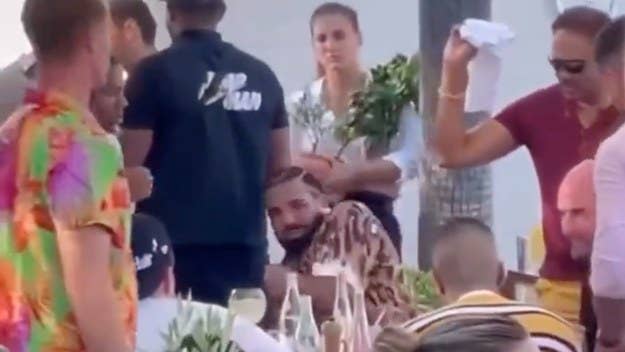 A clip of Drake and his crew attempting to prevent a vicious bee sting in Saint-Tropez is making the rounds online, much to the amusement of fans.