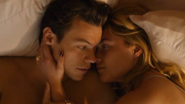 The first trailer for the Olivia Wilde-directed psychological thriller 'Don’t Worry Darling,' starring Florence Pugh and Harry Styles, has arrived.