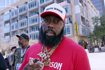 Trae tha Truth walks on East 6th Stree during 2022 SXSW Conference and Festivals