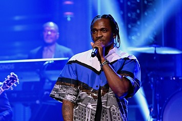 Musical guest Pusha T performs with The Roots