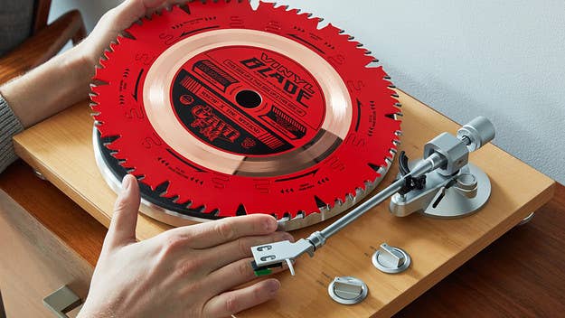 The Weeknd and MSCHF's playable saw blade record for "Out of Time" is up for auction, with 25 of them available to bid on. Bidding closes in 24 hours.