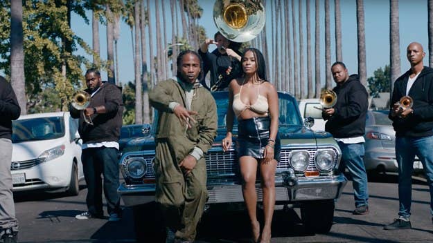 The visual for “Crossover,” off D Smoke's 'War &amp; Wonders' album, was unveiled on Tuesday, featuring the rapper traveling through Inglewood with a band.