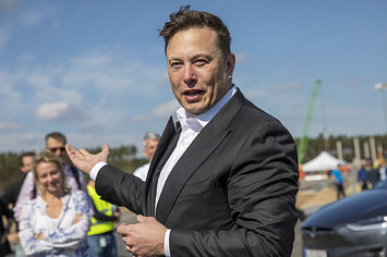 Elon Musk photographed in Germany