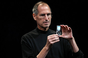 Apple CEO Steve Jobs announces a new version of the iPod Nano