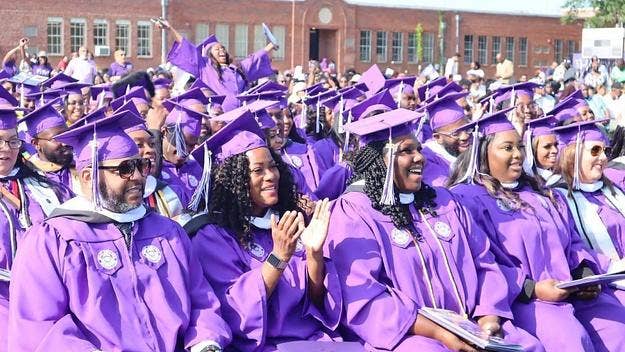 Over 100 students graduating from Wiley College in East Texas were told at their commencement ceremony that an anonymous donor had paid their balances.