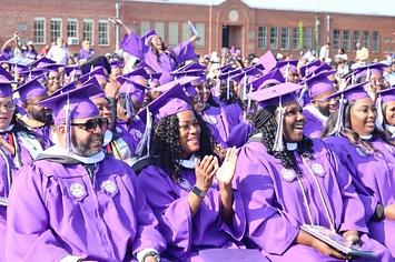 Graduates at Wiley College in East Texas