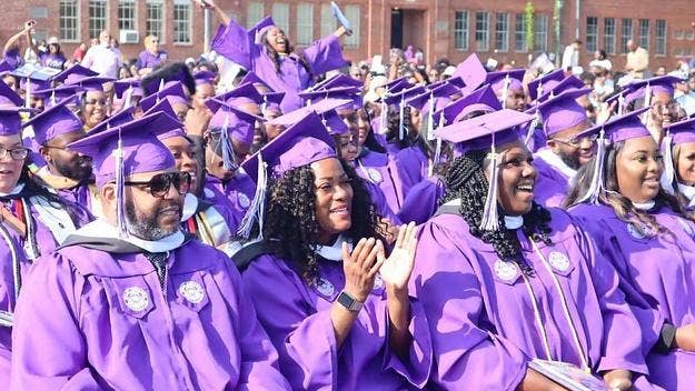 Over 100 students graduating from Wiley College in East Texas were told at their commencement ceremony that an anonymous donor had paid their balances.