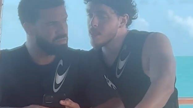 Drake commented under a hilarious post Jack Harlow shared showing himself looking over Drizzy's shoulder while on vacation in Turks and Caicos.