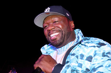 Curtis "50 Cent" Jackson III performs during the Celia Cruz x Skott Marsi NFT Launch
