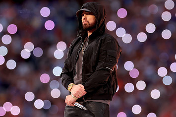 Eminem performs at Super Bowl LVI halftime show