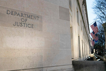 A Department of Justice building is pictured