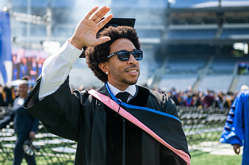 Chris "Ludacris" Bridges receives honorary degree during the 2022 Georgia State University Commencement Ceremony