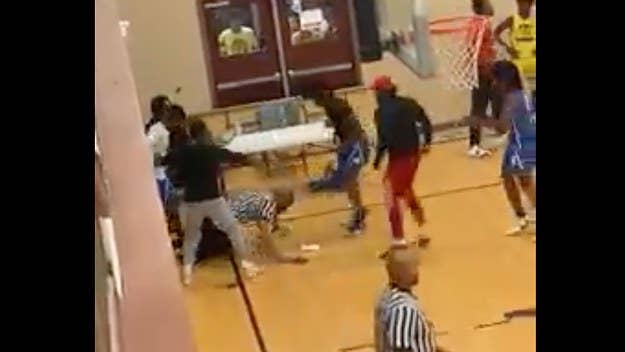 Police are investigating an incident at an amateur basketball game in Georgia after a video showed several players attack a referee on the court.
