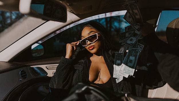 Formerly homeless Toronto rapper Tia Bank$ reflects on how far she's come on triumphant new track "We Gettin Rich," off her upcoming EP 'Money Talks.'