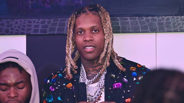 During a recent Instagram Live stream, Lil Durk responded to a fan who suggested the rapper “always be looking scared” in photos and videos.