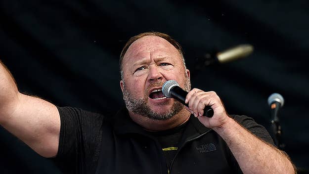 Alex Jones is known for, among other things, having spread claims of a school shooting hoax. In 2019, Jones admitted the shooting in question was real.