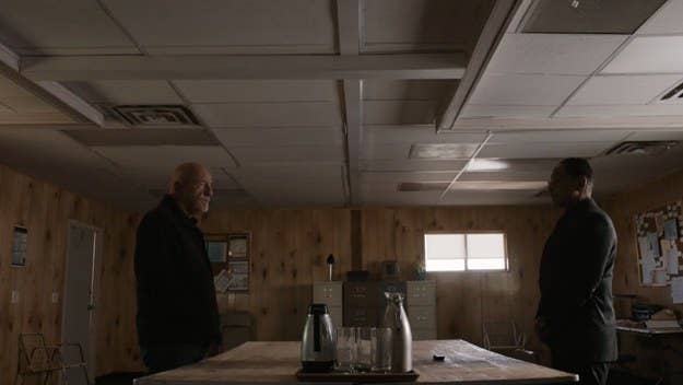 With the beginning of the end for 'Better Call Saul' now just days away, fans were given a nearly two-minute look at a tension-filled Mike and Gus meeting.