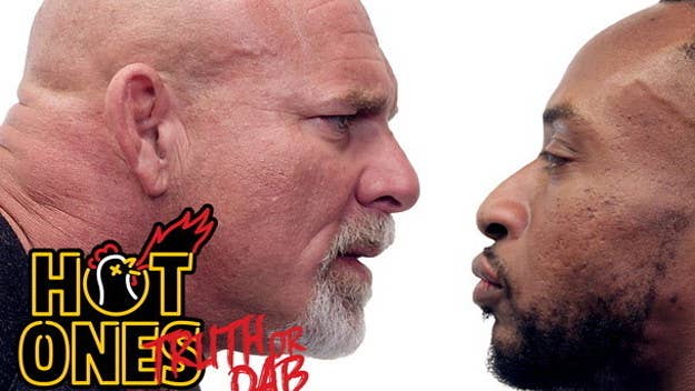 WWE superstars Goldberg and Big E have two simple choices in this Hot Ones spinoff: Tell the truth, or suffer the wrath of the Last Dab. Watch as Sean Evans dri