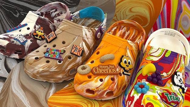 The two-part range, dubbed the Rise N’ Style collection, delivers clogs that nod to classic cereals like Trix, Cocoa Puffs, and Honey Nut Cheerios.