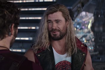 Actor Chris Hemsworth is pictured in a new teaser for an upcoming film