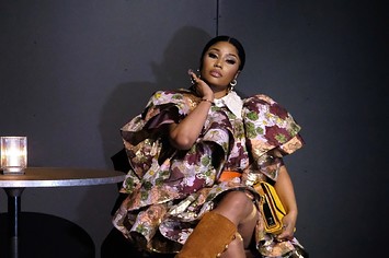 Nicki Minaj attends the Marc Jacobs Fall 2020 runway show