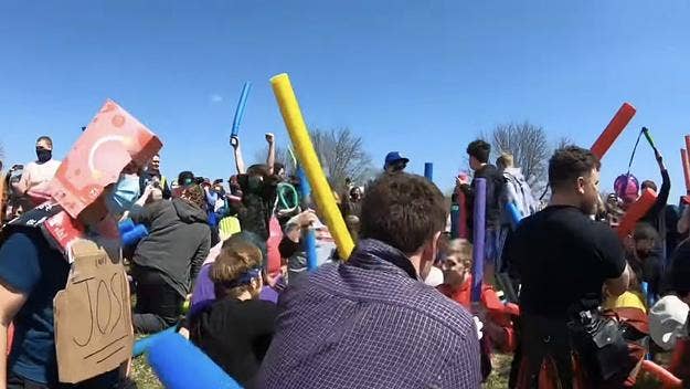 Hundreds of people named Josh once again gathered with pool noodles in Lincoln, Nebraska to select the ultimate Josh in the second annual event.