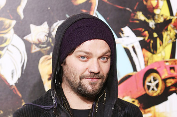 Bam Margera is seen on a red carpet