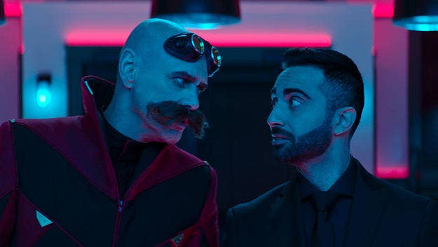 "So you got two Canadians, the villains, and we can bring it... Canadians can bring it!" says Majdoub, who plays Agent Stone in 'Sonic the Hedgehog 2.'