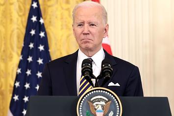 Joe Biden speaks in March of 2022