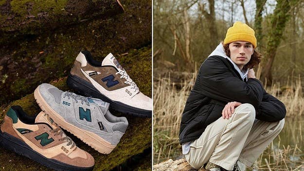 After teasing the collection late last year, New Balance returns alongside the UK-based retailer for three new trail-inspired iterations of the 550 sneaker.