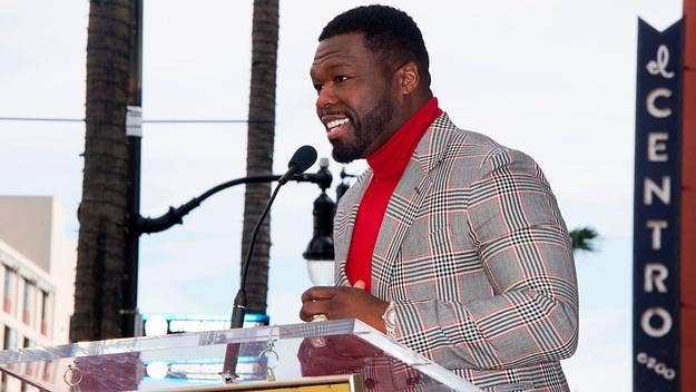 50 Cent chose to again troll Jussie Smollett on Tuesday, but this time it was through the lens of Will Smith and Chris Rock's Oscars faceoff.